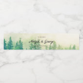 カスタマイズ素朴可能なフォレ結婚スト ペットボトルラベル (シングルラベル)