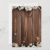 カスタマイズ素朴可能な結婚式招待状カード セーブザデート (裏面)