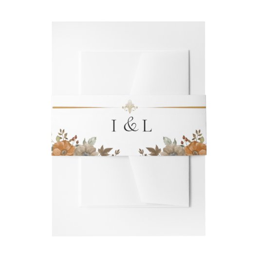 カスタマイズ素朴可能な結婚Bohoのベリーバンド 招待状ベリーバンド (正面例)