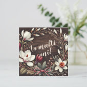 カスタマイズ素朴可能な「La Multui Ani」フローラ シーズンカード (スタンド正面)