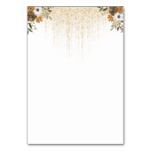 カスタマイズ素朴可能なBoho秋テーブル番号カード テーブルナンバー (裏面)