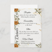 カスタマイズ素朴可能なBoho秋詳細カード エンクロージャーカード (正面/裏面)