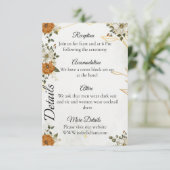 カスタマイズ素朴可能なBoho秋詳細カード エンクロージャーカード (スタンド正面)