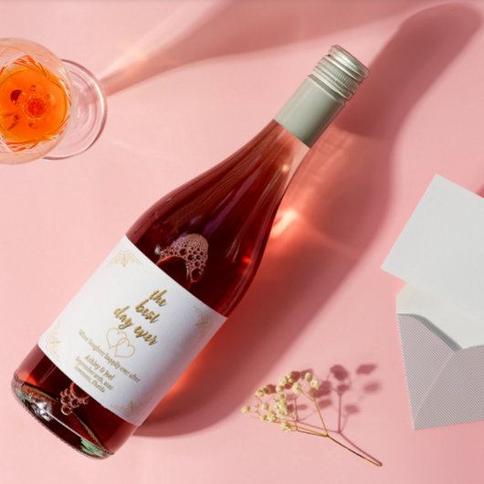 カスタマイズ結婚のリハハート スパークリングワインラベル