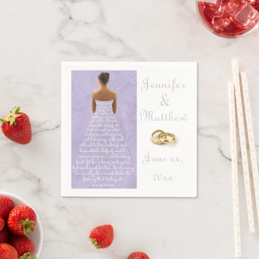 カスタマイズ結婚の服装と金ゴールド結婚リングや輪Na スタンダードカクテルナプキン (インサイチュ)