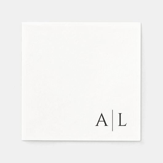 カスタマイズ結婚の スタンダードカクテルナプキン (正面)