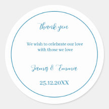 カスタマイズ結婚シンプル青