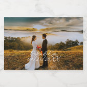 カスタマイズ結婚ボトル スパークリングワインラベル (シングルラベル)