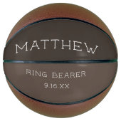 カスタマイズ結婚リングや輪 バスケットボール (正面)