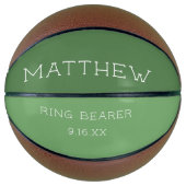 カスタマイズ結婚リングや輪 バスケットボール (正面)