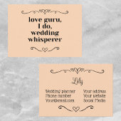 カスタマイズ結婚可能なイベントプランナー 名刺