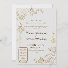 カスタマイズ結婚可能なカード 招待状