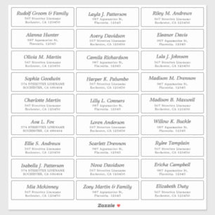 カスタマイズ結婚可能なゲストラベルのシール シール