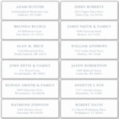 カスタマイズ結婚可能なゲスト住所 シールシール シール (正面)