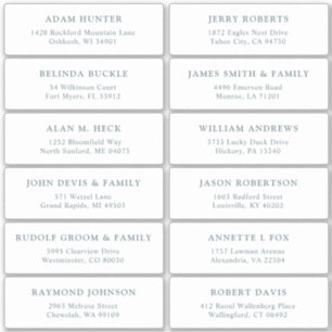 カスタマイズ結婚可能なゲスト住所 シールシール シール