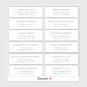 カスタマイズ結婚可能なゲスト住所 シールシール シール (シート)