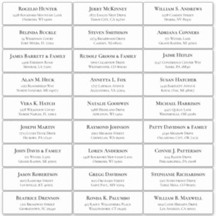 カスタマイズ結婚可能なゲスト住所 シールシール シール