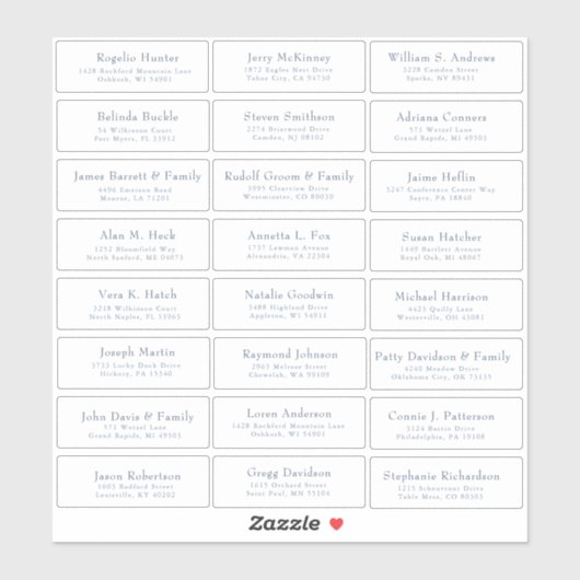 カスタマイズ結婚可能なゲスト住所 シールシール シール (シート)