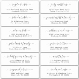 カスタマイズ結婚可能なゲスト住所 シールシール シール