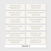 カスタマイズ結婚可能なゲスト住所 シールシール シール (シート)