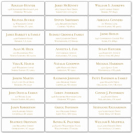 カスタマイズ結婚可能なゲスト住所 シールシール シール