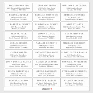 カスタマイズ結婚可能なゲスト住所 シールシール シール