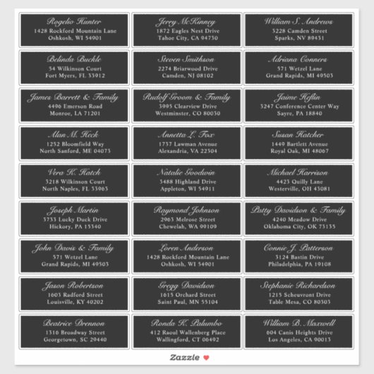 カスタマイズ結婚可能なゲスト住所 シールシール シール (シート)