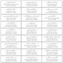 カスタマイズ結婚可能なゲスト住所 シールシール