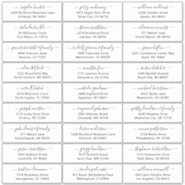 カスタマイズ結婚可能なゲスト住所 シールシール シール