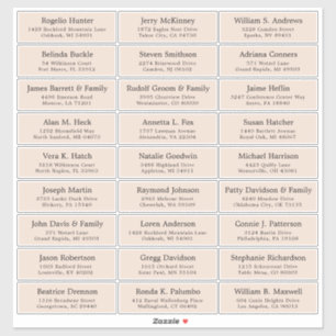 カスタマイズ結婚可能なゲスト住所 シールシール シール