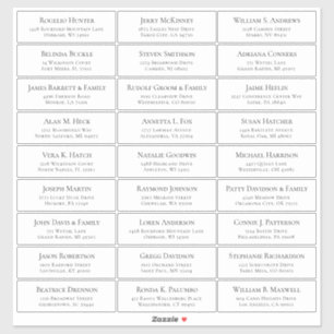 カスタマイズ結婚可能なゲスト住所 シールシール シール