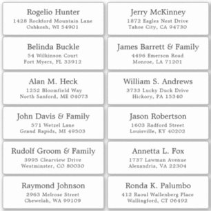 カスタマイズ結婚可能なゲスト住所 シールシール シール