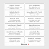 カスタマイズ結婚可能なゲスト住所 シールシール シール (シート)