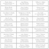 カスタマイズ結婚可能なゲスト住所 シールシール シール (正面)