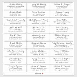 カスタマイズ結婚可能なゲスト住所 シールシール シール