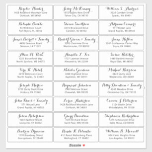 カスタマイズ結婚可能なゲスト住所 シールシール シール