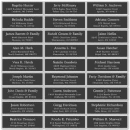 カスタマイズ結婚可能なゲスト住所 シールシール シール