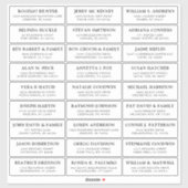 カスタマイズ結婚可能なゲスト住所 シールシール シール (シート)