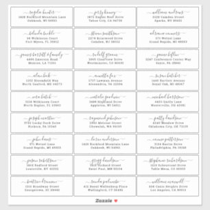 カスタマイズ結婚可能なゲスト住所 シールシール シール