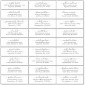 カスタマイズ結婚可能なゲスト住所 シールシール シール (正面)