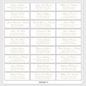 カスタマイズ結婚可能なゲスト住所 シールシール シール (シート)