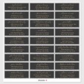 カスタマイズ結婚可能なゲスト住所 シールシール シール (シート)