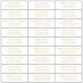 カスタマイズ結婚可能なゲスト住所 シールシール シール (正面)