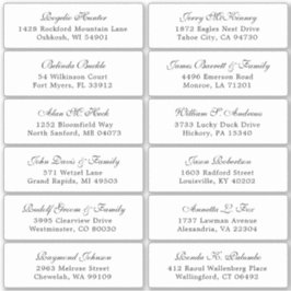 カスタマイズ結婚可能なゲスト住所 シールシール シール