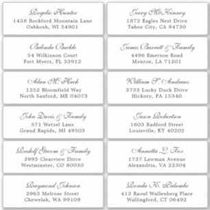 カスタマイズ結婚可能なゲスト住所 シールシール シール