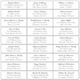 カスタマイズ結婚可能なゲスト住所 シールシール シール