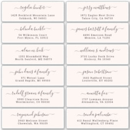 カスタマイズ結婚可能なゲスト住所 シールシール シール