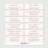 カスタマイズ結婚可能なゲスト住所 シールシール シール (シート)