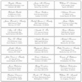 カスタマイズ結婚可能なゲスト住所 シールシール シール (正面)