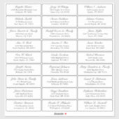 カスタマイズ結婚可能なゲスト住所 シールシール シール (シート)